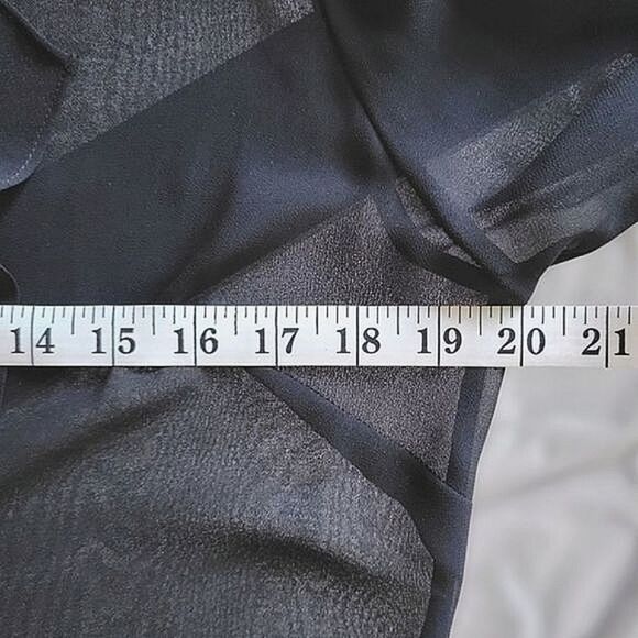 Jacques Vert black sheer chiffon shawl wrap jacket - Picture 9 of 11